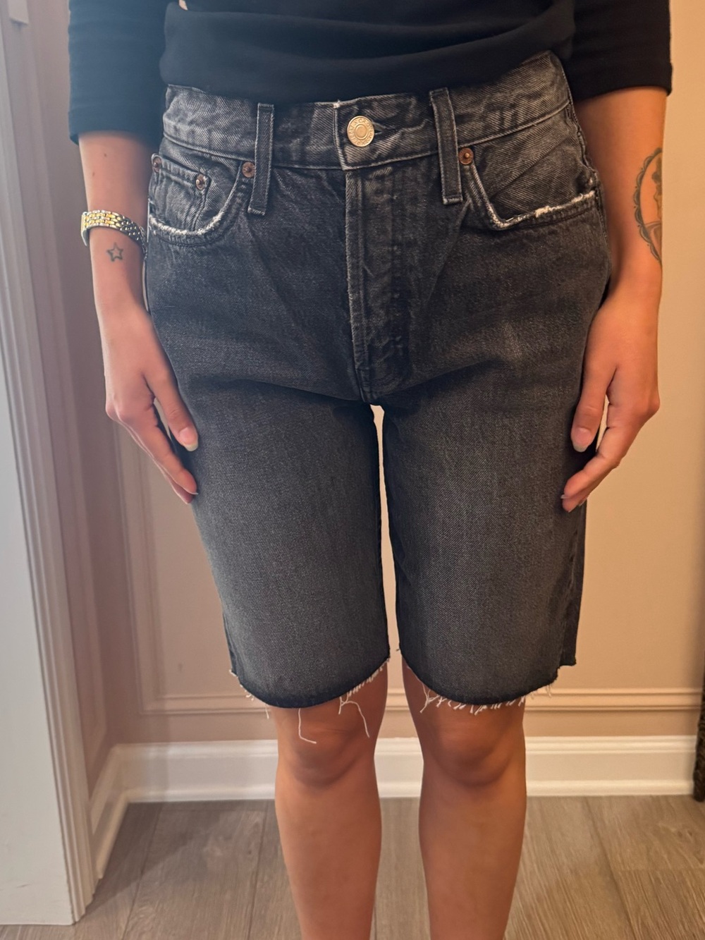 NWT Re/done Long Short Bermuda denim jean 26